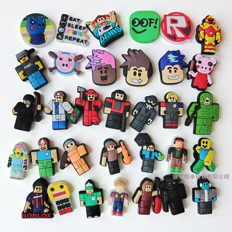 Set charm gắn dép cross ROBLOX, Nút gắn sticker dép cross trang trí cham 2D hoạt hình CROSS TREND