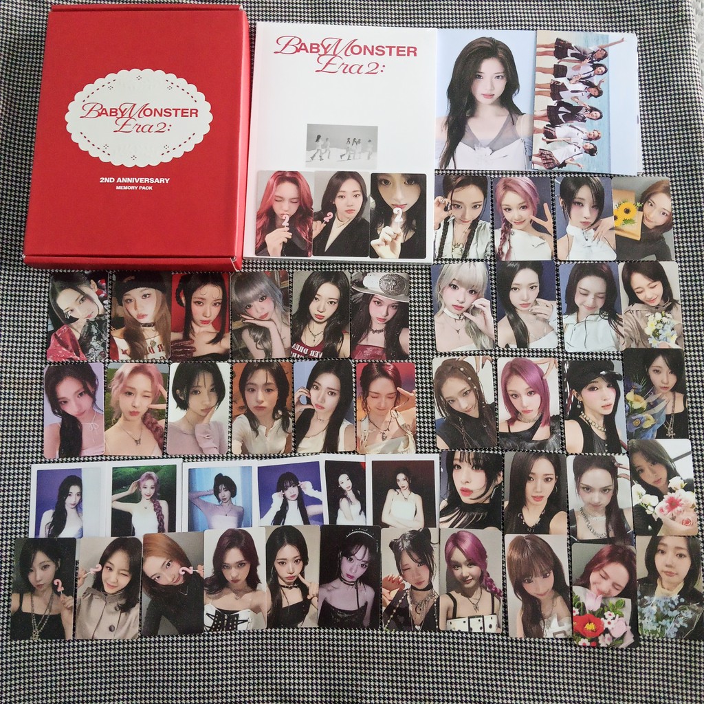 Bộ thẻ quà tặng PHOTOCARD CARD  BABYMONSTER ERA 2 ANNIVERSARY MEMORY PACK bộ hình kỷ niệm lần thứ 2 