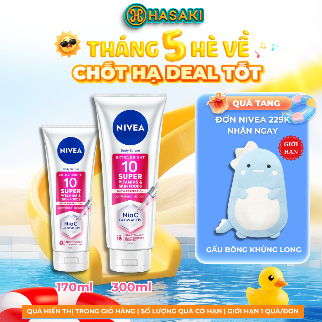 [DAILY] Serum Dưỡng Thể Nivea Sáng Da Mờ Thâm Nám Extra Bright 10 Super Vitamins Hasaki | BigBuy360 - bigbuy360.vn