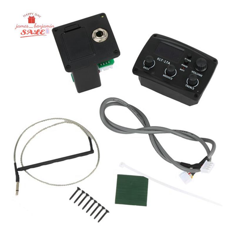 Acoustic Guitar EQ Preamp với Digital Procedding Tuner 3 Band EQ Equalizer với Tuner Guitar Pickup