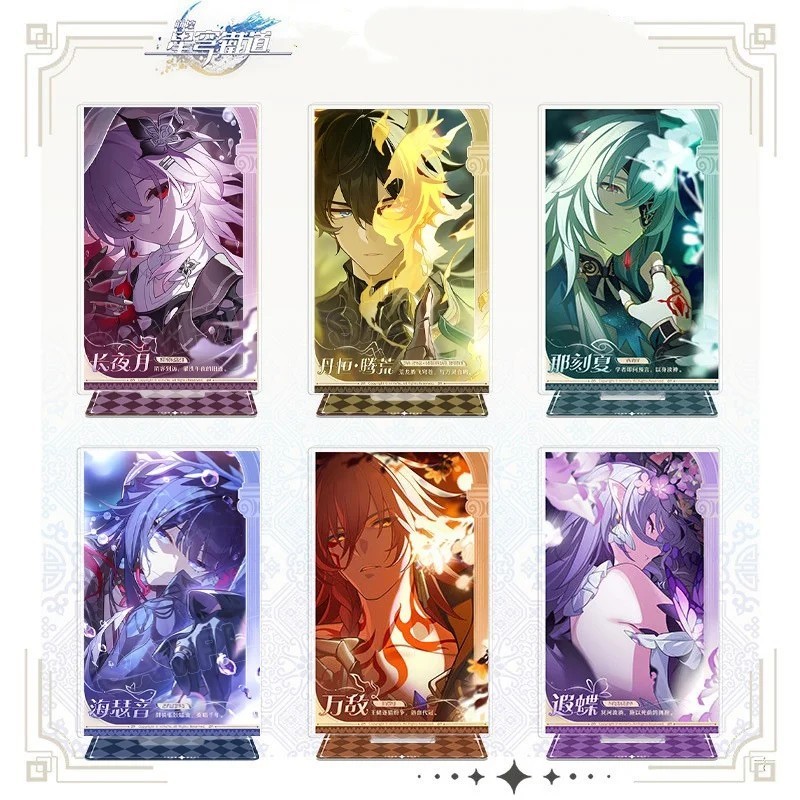 Standee Honkai Star Rail mô hình Acrylic nhân vật Phainon Anaxa Evernight Hysilens trang trí bàn học