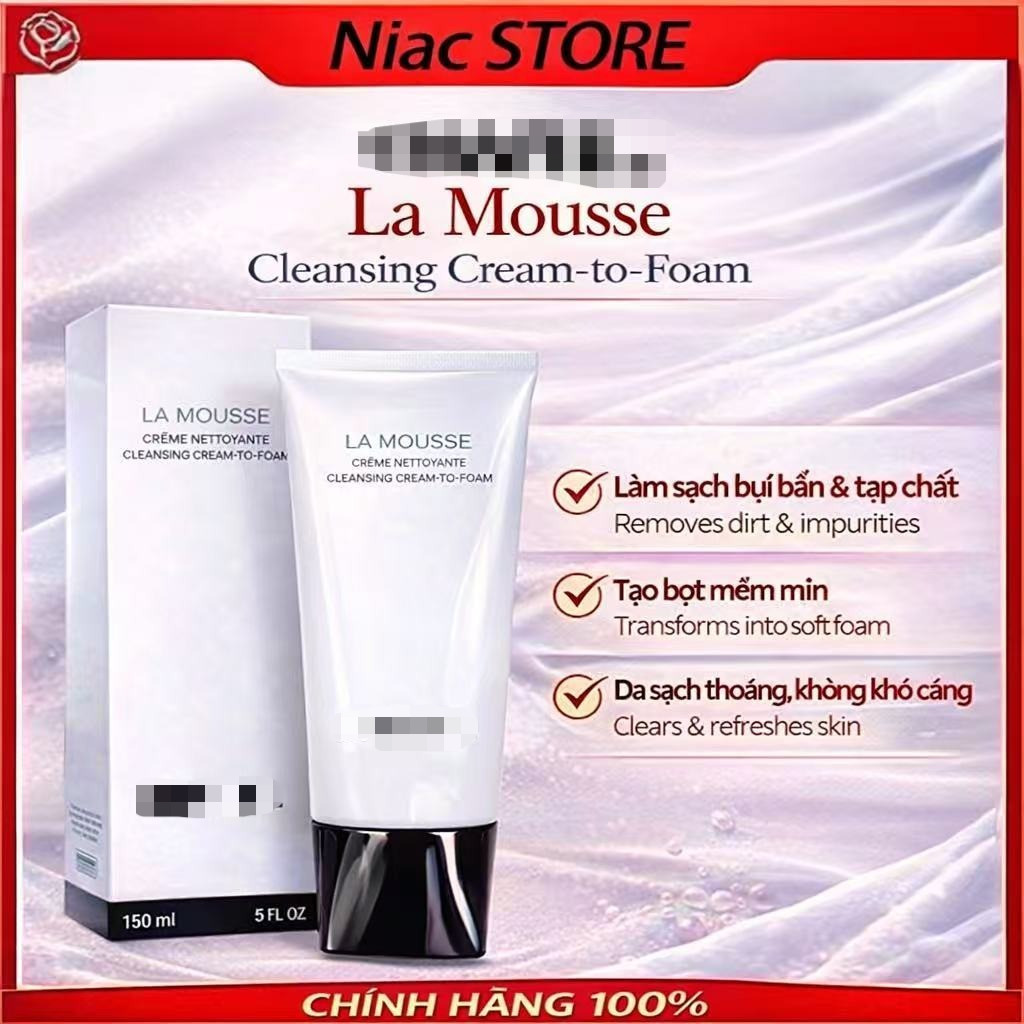 🔥 Sữa Rửa Mặt ℂℍ𝔸ℕ𝔼𝕃 𝐋𝐀 𝐌𝐎𝐔𝐒𝐒𝐄 𝐂𝐚𝐦𝐞𝐥𝐥𝐢𝐚 𝐂𝐥𝐞𝐚𝐧𝐬𝐢𝐧𝐠 𝐂𝐫𝐞𝐚𝐦-𝐭𝐨-𝐅𝐨𝐚𝐦 Full Box Chính Hãng