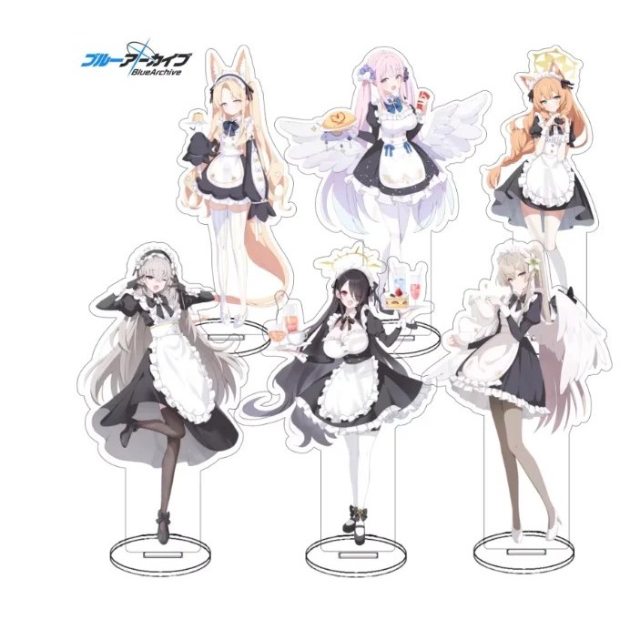 Standee Anime Blue Archive Mô Hình Mica Nhân Vật Sakurako Mika Nagisa Seia Trang Trí Bàn Học Quà Tặn