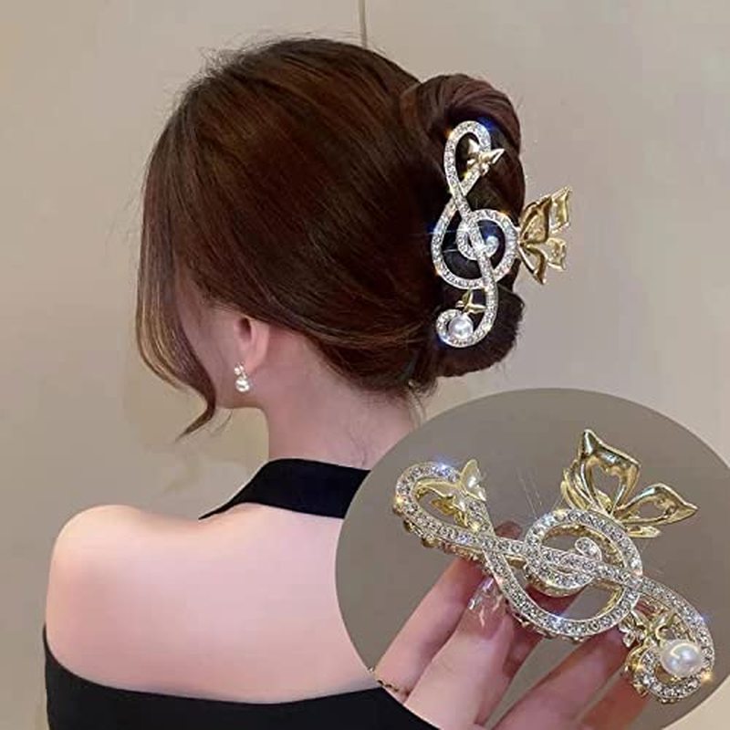 Hair Claw Clips, Snake Design Metal Hair Clip, Gold, for Women Girls, Fashionable Hair Accessories, 