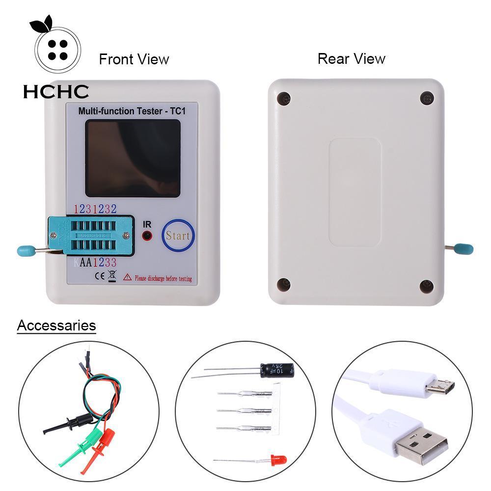 Máy đo kiểm tra điện trở HCHC LCD đa chức năng LCR-TC1 1.8 “TFT Diode Triode Tụ điện
