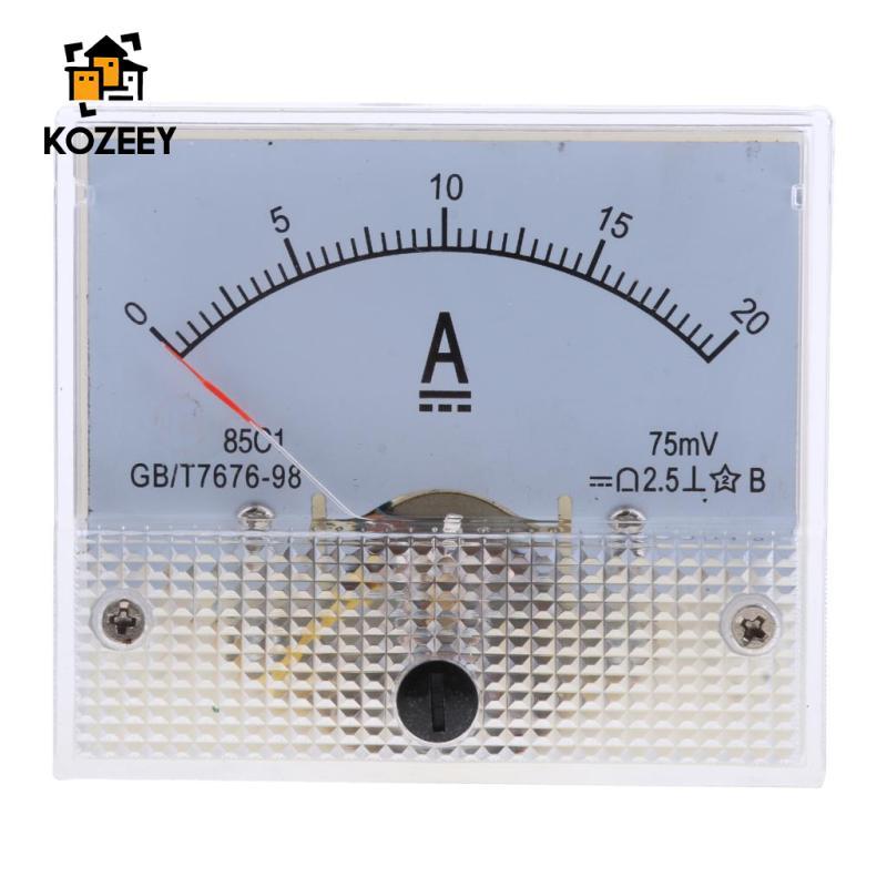Bảng điều khiển dòng điện tương tự KOZEEY, Máy đo Ampe kế, Đo mạch (DC 0-1mA đến 0-20A)