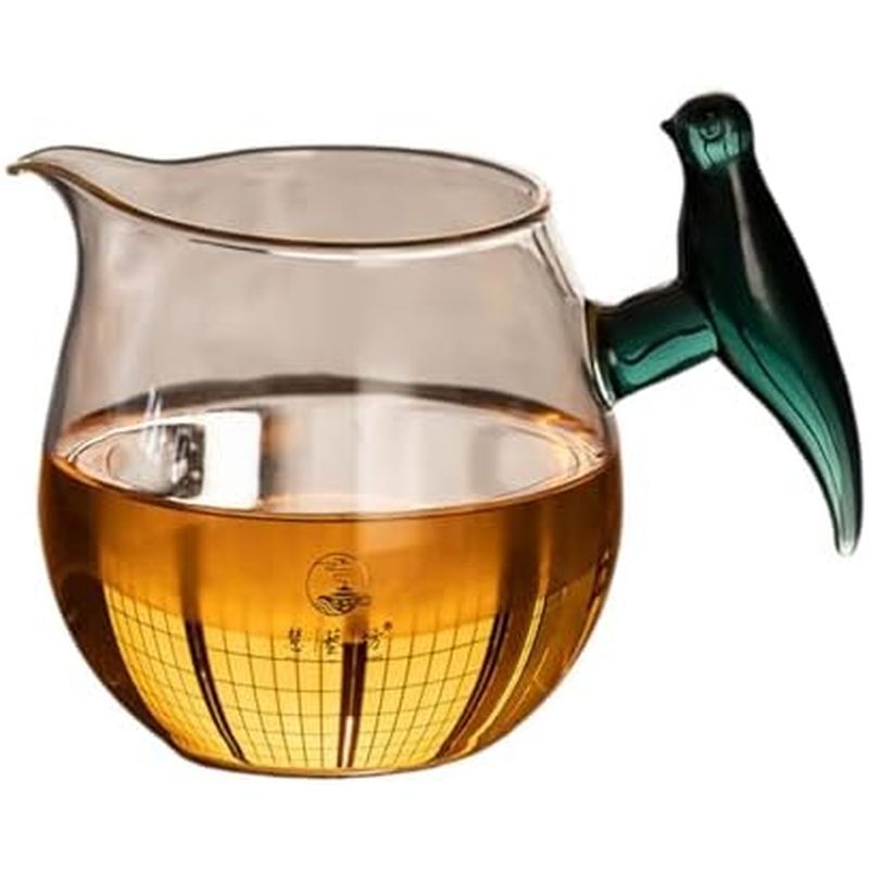 DFSHGDF821一耐热透明公道杯 Fairness Cup Sharing Cup, Kungfu Tea Pitcher 加厚 Glass Tea Infuser Bottle Tea Cup 