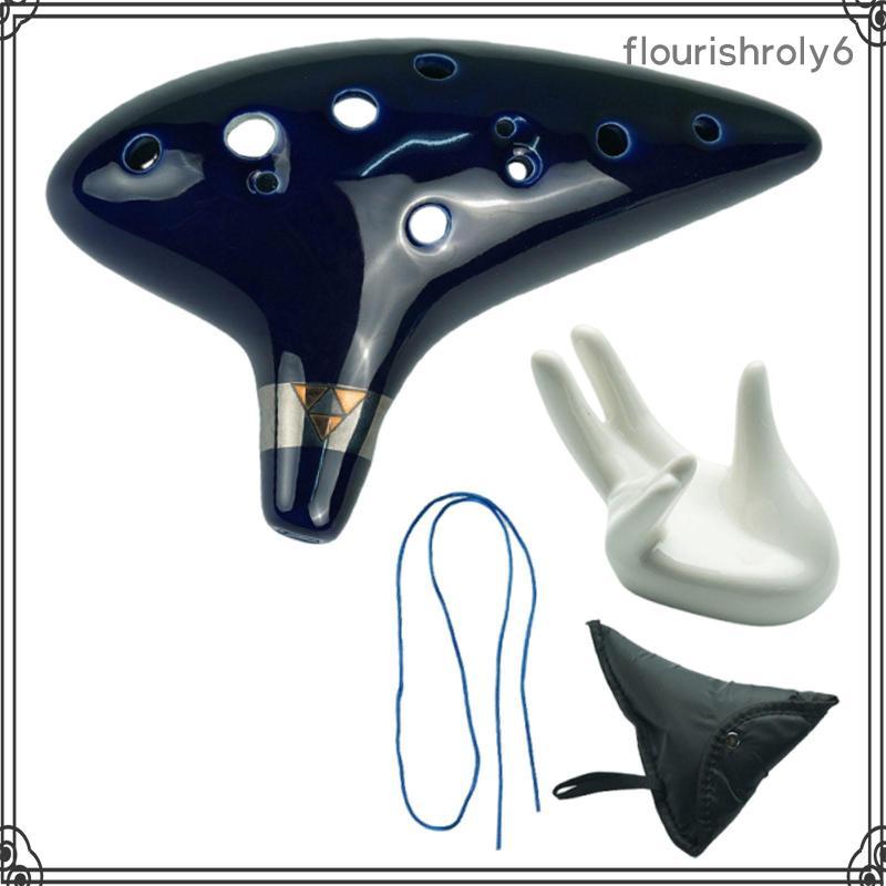 Ocarina Nhạc cụ 12 lỗ bằng gốm chất lượng cao cấp Màn hình âm nhạc cho trẻ mới biết đi Quà tặng sinh
