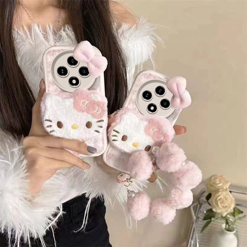 Sang Trọng KT Cat oppoA3pro Ốp Lưng Điện Thoại PJY110 Độc Đáo Silicone Dễ Thương Dây Đeo Tay Hoạt Hì