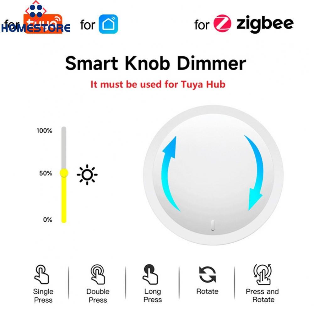 [Homestore]Smart Dimmer Knob Wireless Scene Switch Dimmer And Switch Single Press On/off