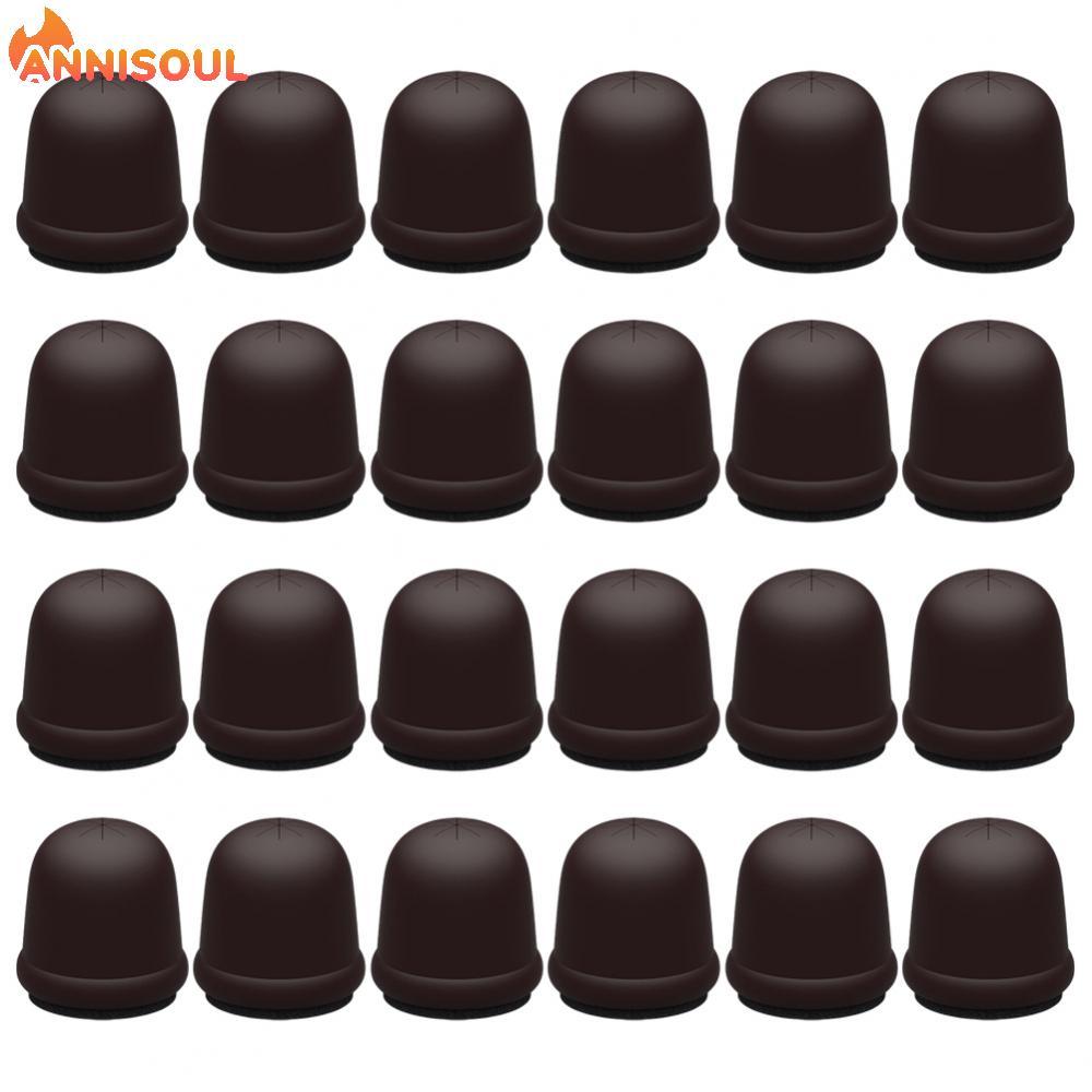 [NISO]24pcs Chair Leg Covers Silicone Material with Felt Bottom for Indoor Outdoor Use