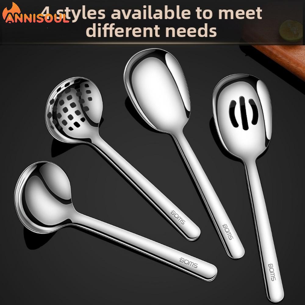 [NISO]High-Durability 316 Stainless Steel Ladle Spoon with Colander Style Perforations
