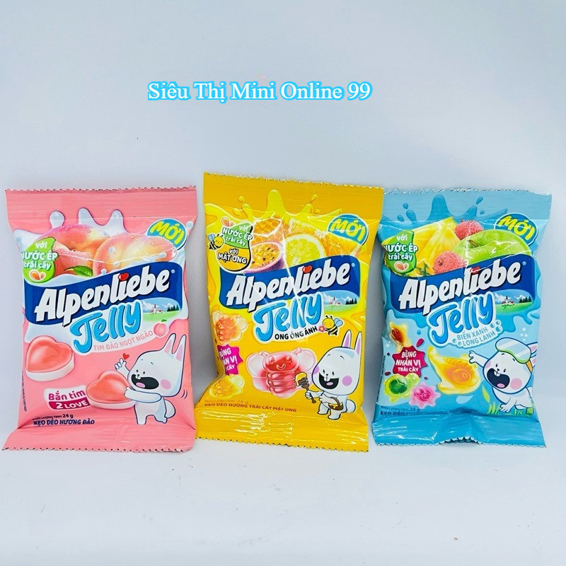 Kẹo Dẻo Alpenliebe Jelly Biển Xanh Long Lanh – Kẹo Jelly Mềm Dẻo, Vị Ngon Ngọt Mát, Ăn Vặt Giải Trí