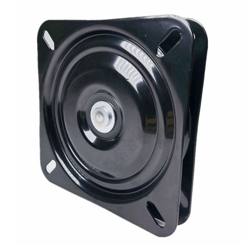 Nội Thất Phần Cứng Bàn Xoay Sắt Sơn Đen Vuông Bàn Xoay 23cm Full Hạt Bàn Ghế Xoay Phụ Kiện Ngoại Thư