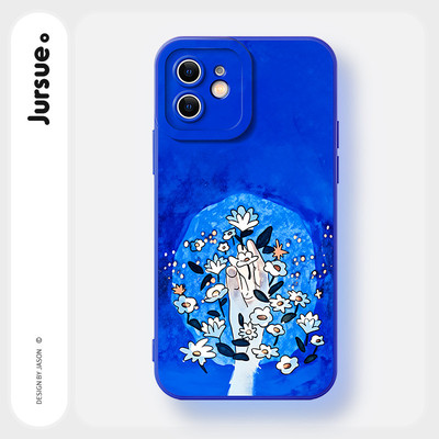 JURSUE Ốp lưng dễ thương đẹp độc lạ Nghệ thuật trừu tượng ngộ nghĩnh nam chống sốc chống bẩn mềm cho iPhone 17 Air 16 15 14 13 12 11 PRO MAX SE 2020 X XR XS ip 8 7 Plus MZ50627Q