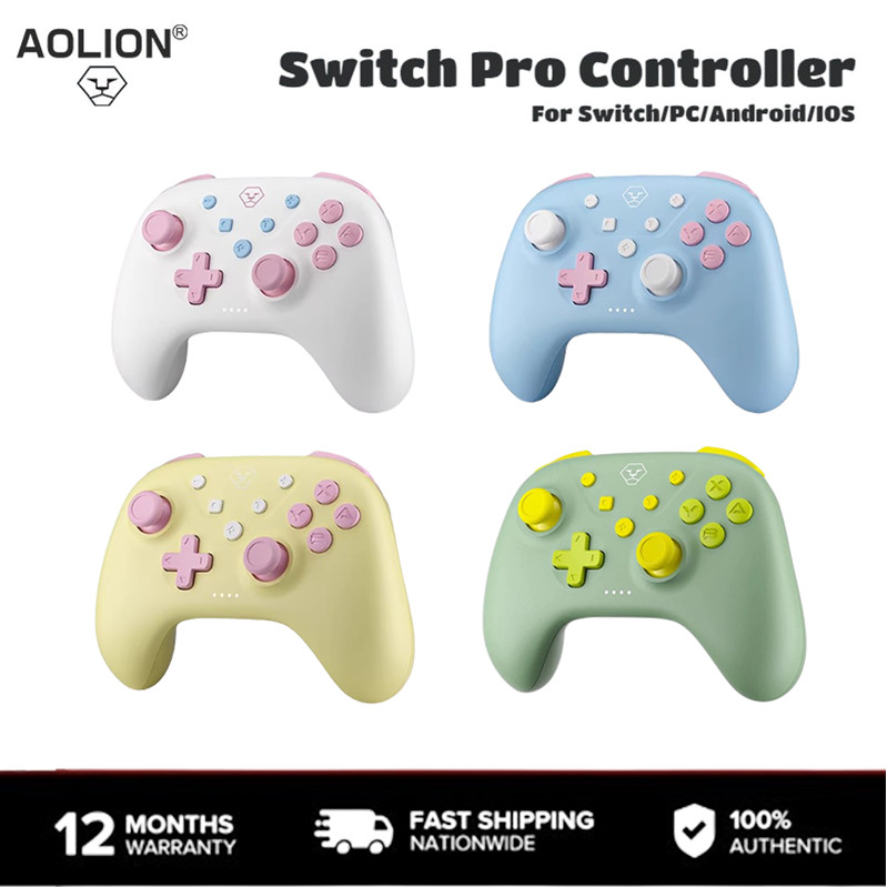 Bộ điều khiển AOLION Pro Màu Rococo cho Nintendo Switch / PC / iOS / Android Bluetooth Gamepad Local