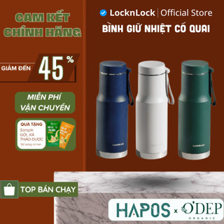 Bình giữ nhiệt LocknLock Metro Edge Tumbler 470ml LHC4198 - có quai xách, giữ nhiệt nóng lạnh - 3 màu - HAPOS LOF