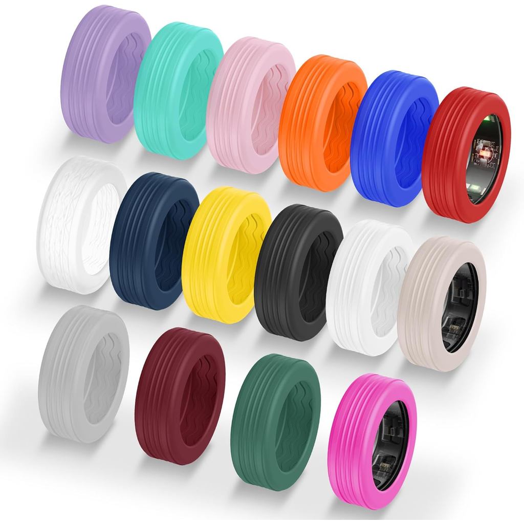 Vỏ 16 gói Tương thích với Oura Ring 4 / Gen3 / Samsung Galaxy Ring / UltraHuman, Vỏ bảo vệ kết cấu s