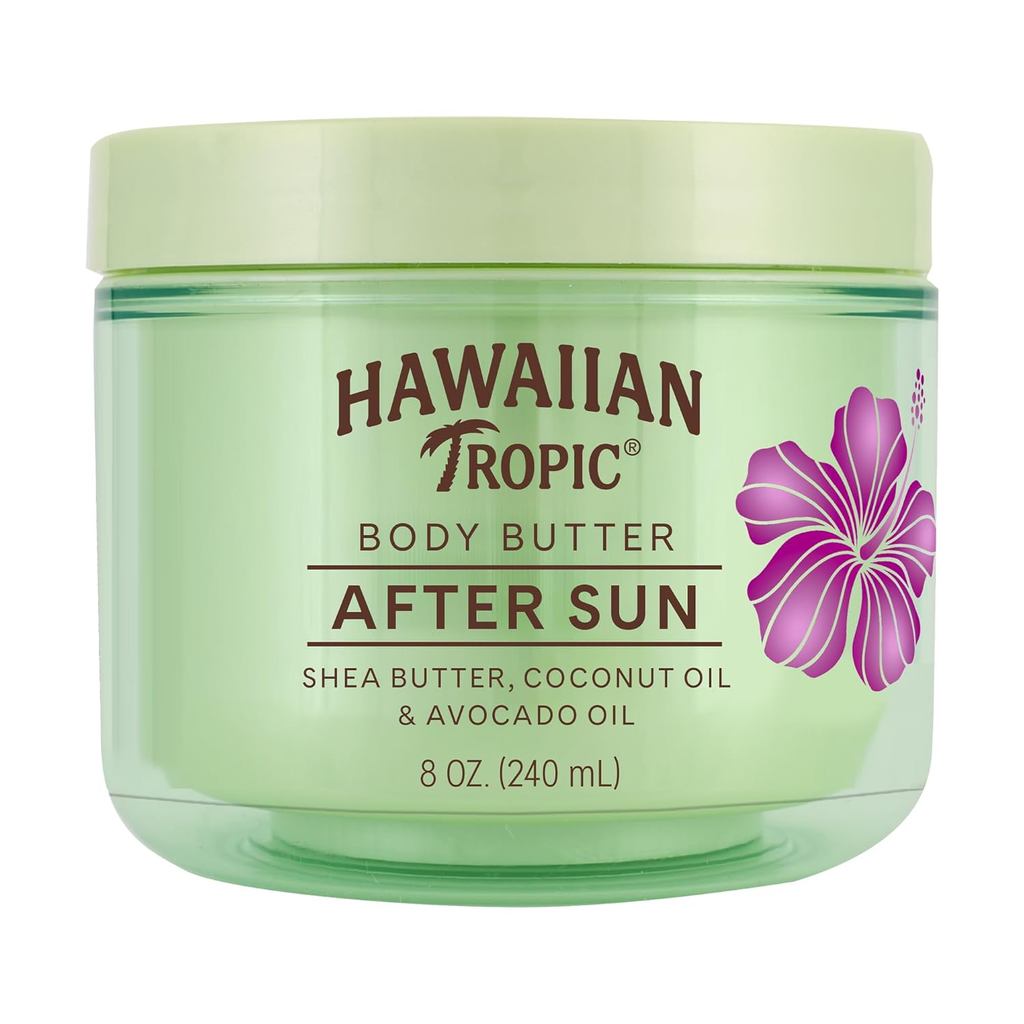 Hawaiian Tropic After Sun Body Butter with Coconut Oil, 8 oz, After Sun Lotion, Kem dưỡng thể dưỡng 