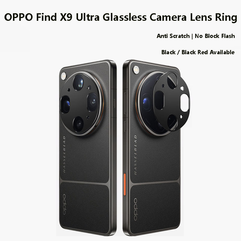 Dành Cho OPPO Find X9 Vòng Ống Kính Siêu Kim Loại Glassless Hollow Out Bảo Vệ Camera Phía Sau