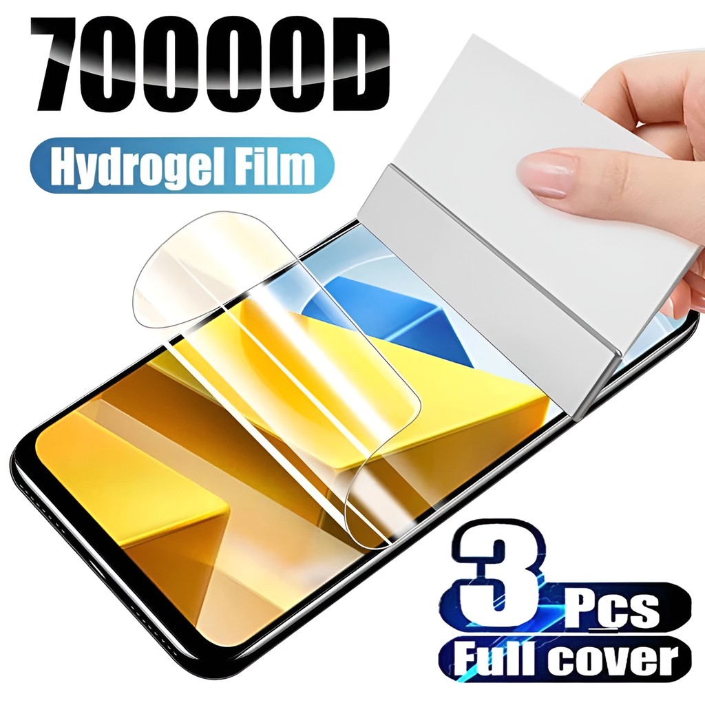 3 Miếng Dán Bảo Vệ Màn Hình Hydrogel Cho Samsung Galaxy A57 A37 A07 A17 A02 A02S A03 A03S A04 A04S A