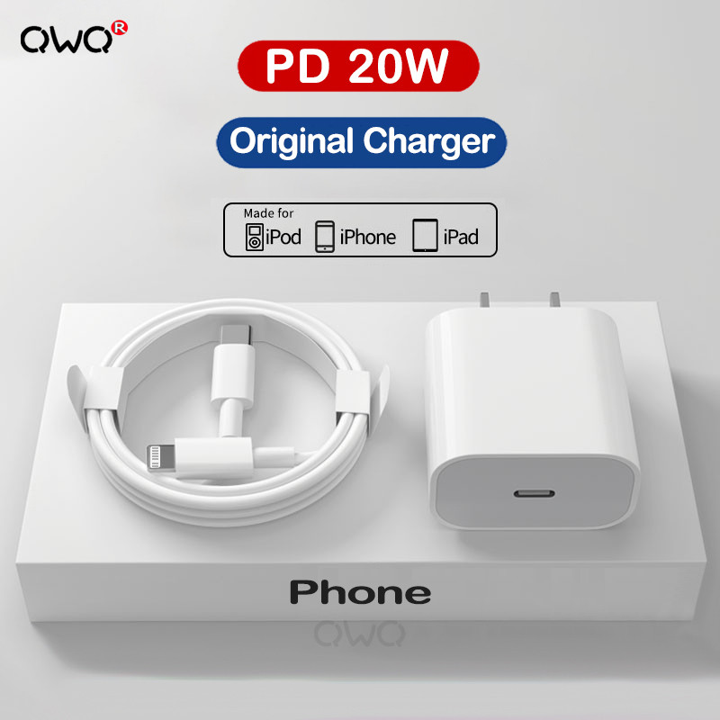 QXZ Dành Cho Apple Chính Hãng USB Loại C Sạc Cho IPhone 12 11 14 13 Pro Max Mini XS Max Plus IPad Ai