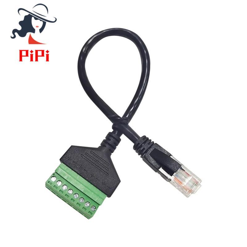 Bộ chuyển đổi mạng khối đầu cuối RJ45 20cm Cáp Schroef 8 chân