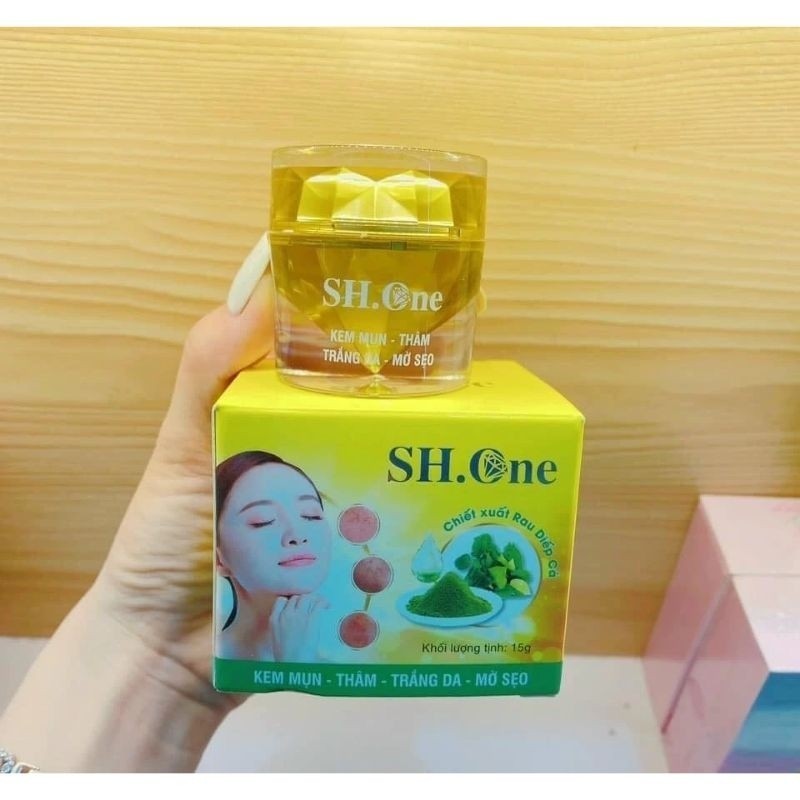 Kem face mụn sh one trắng da mờ sẹo chiết xuất rau diếp cá - TCD
