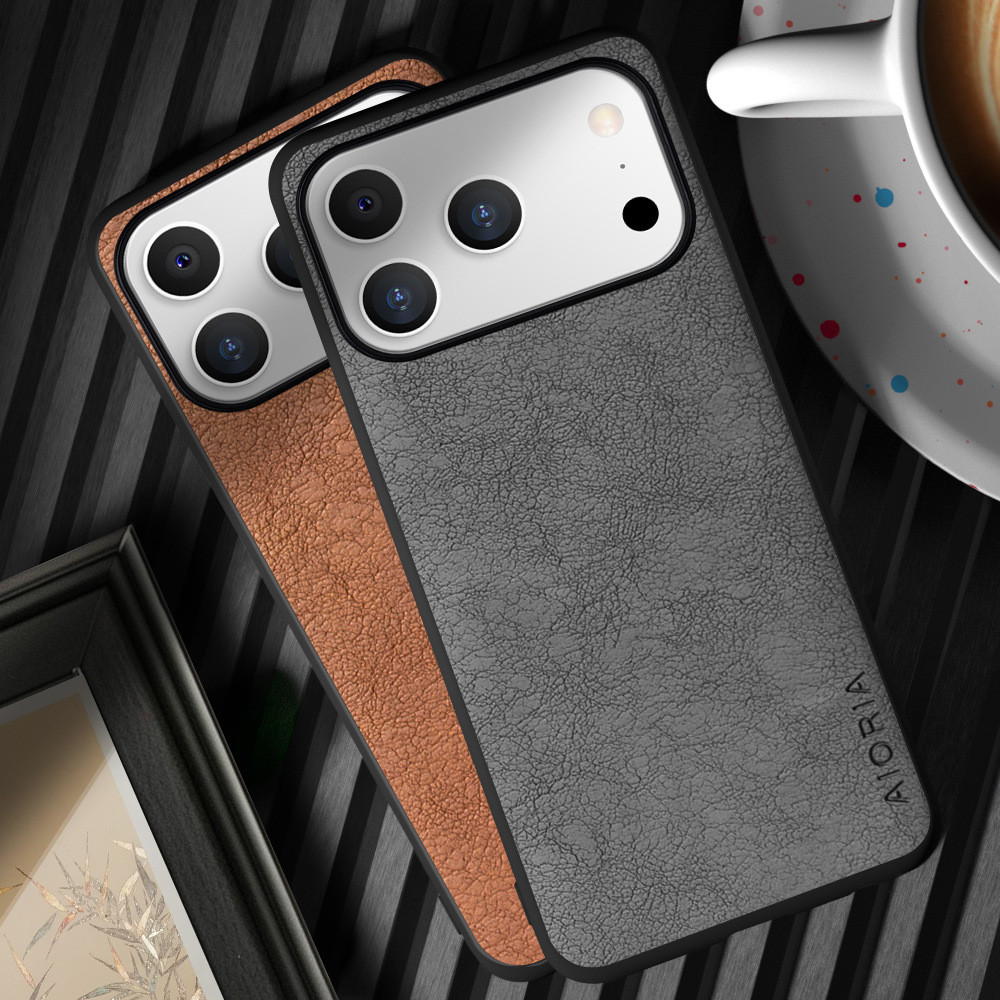 Dành Cho iPhone 15 Pro Max i15 Plus Ốp Lưng Da PU Họa Tiết TPU PC Vải Mềm Họa Tiết Bảo Vệ Kinh Doanh