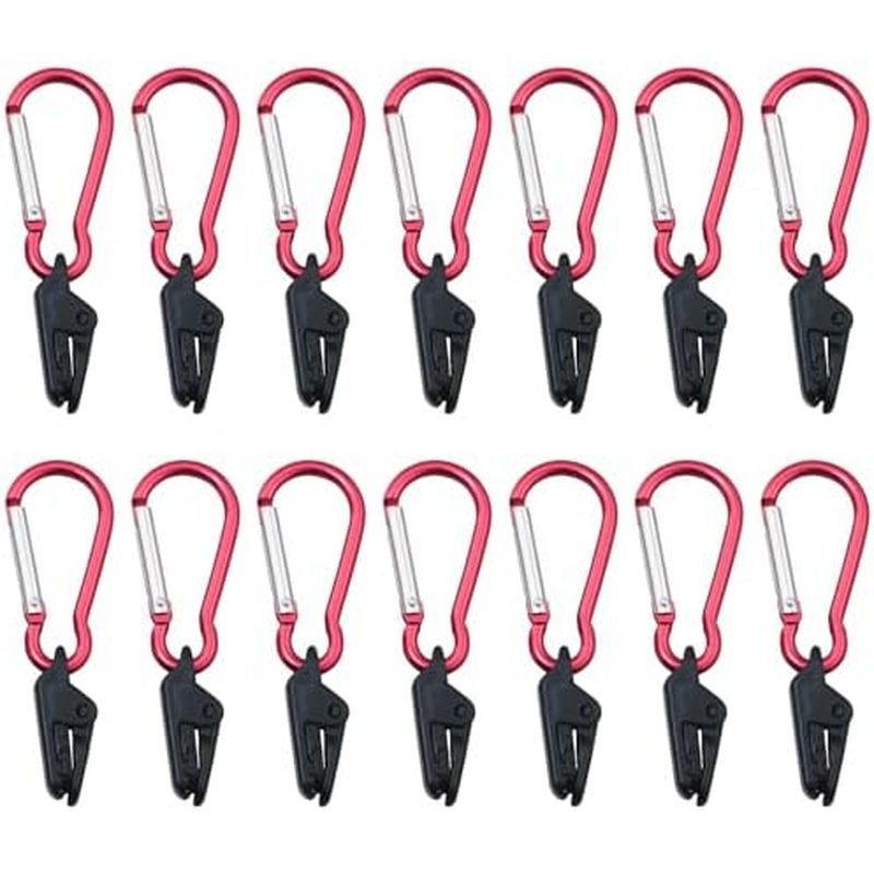 14PCS Windproof Alligator Clip Tent Clip Buckle Shark Clip Buckle Anti-Skid Canopy Awning Tarpaulin 