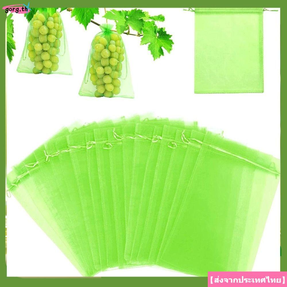 GORG 30 Chiếc Túi Trái Cây Kiểm Soát Dịch Hại Nylon Bảo Vệ Trái Cây Bảo Vệ Thực Vật Hoa Rau Dây Rút 
