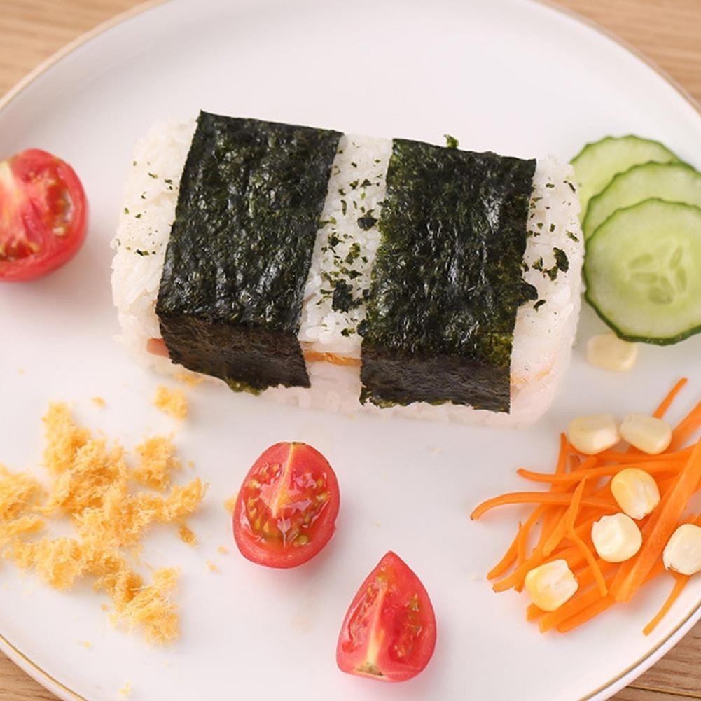 [COD] Khuôn Cơm Musubi Maker Molder Warship Sushi Maker Hộp Hình Chữ Nhật Thịt Cá Tuyết Lớp Muỗng Kh