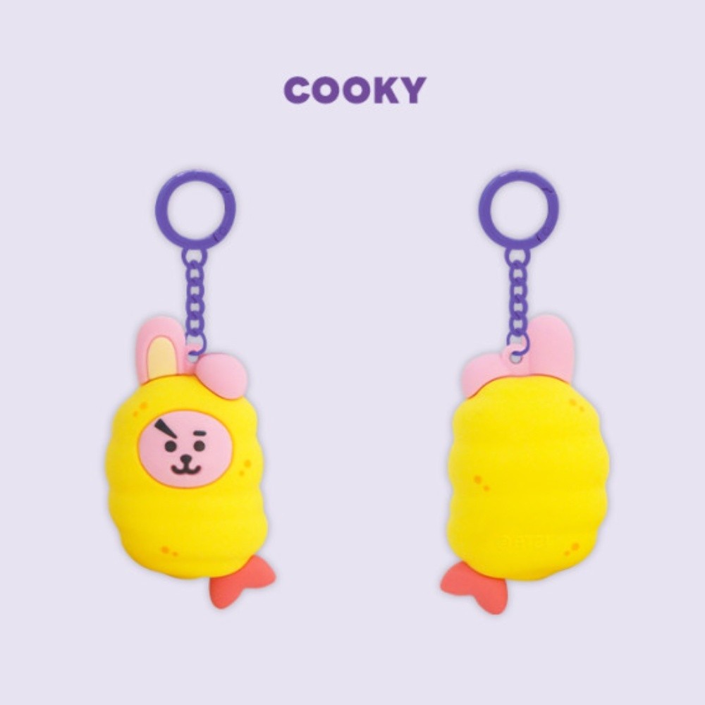 BT21 STREET FOOD FIGURE KEYRING _ COOKY