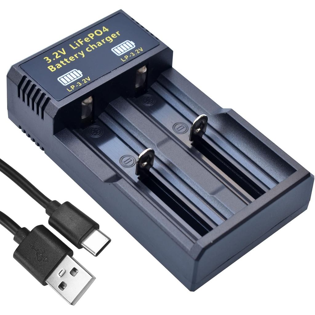 Bộ sạc pin sạc LifePo4 3.2v, CHỈ Tương thích với pin sạc LifePo4 3.2v