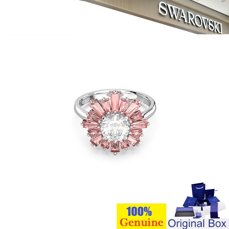 16J Swarovski In stock Sunshine silver rings Stacking rings Crystal rings Diamond jewelry rings Silv