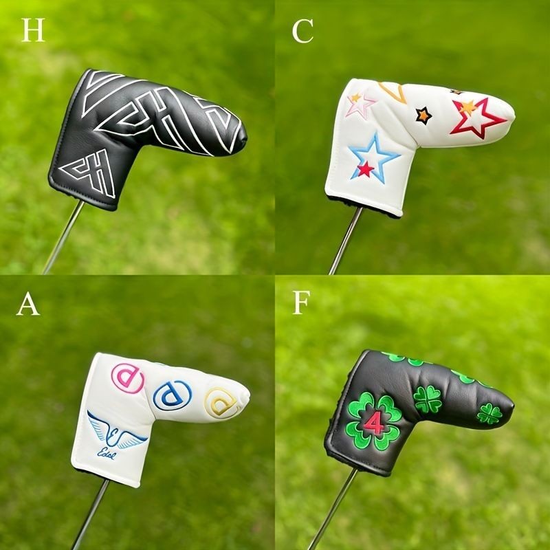 GOLF Putter Cover Multi-Element Club Vỏ bảo vệ In-Line Straight Universal GOLF Iron Wood Club Head C