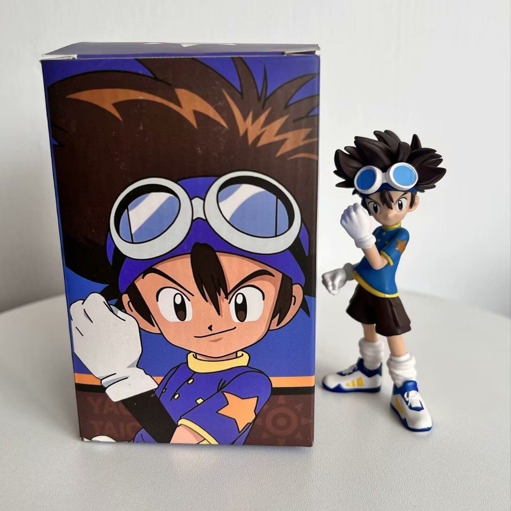 Digimon Yagami Taichi Đứng Tư Thế Yagami Taichi Tay Anime Ngoại Vi Mô Hình Con lắc