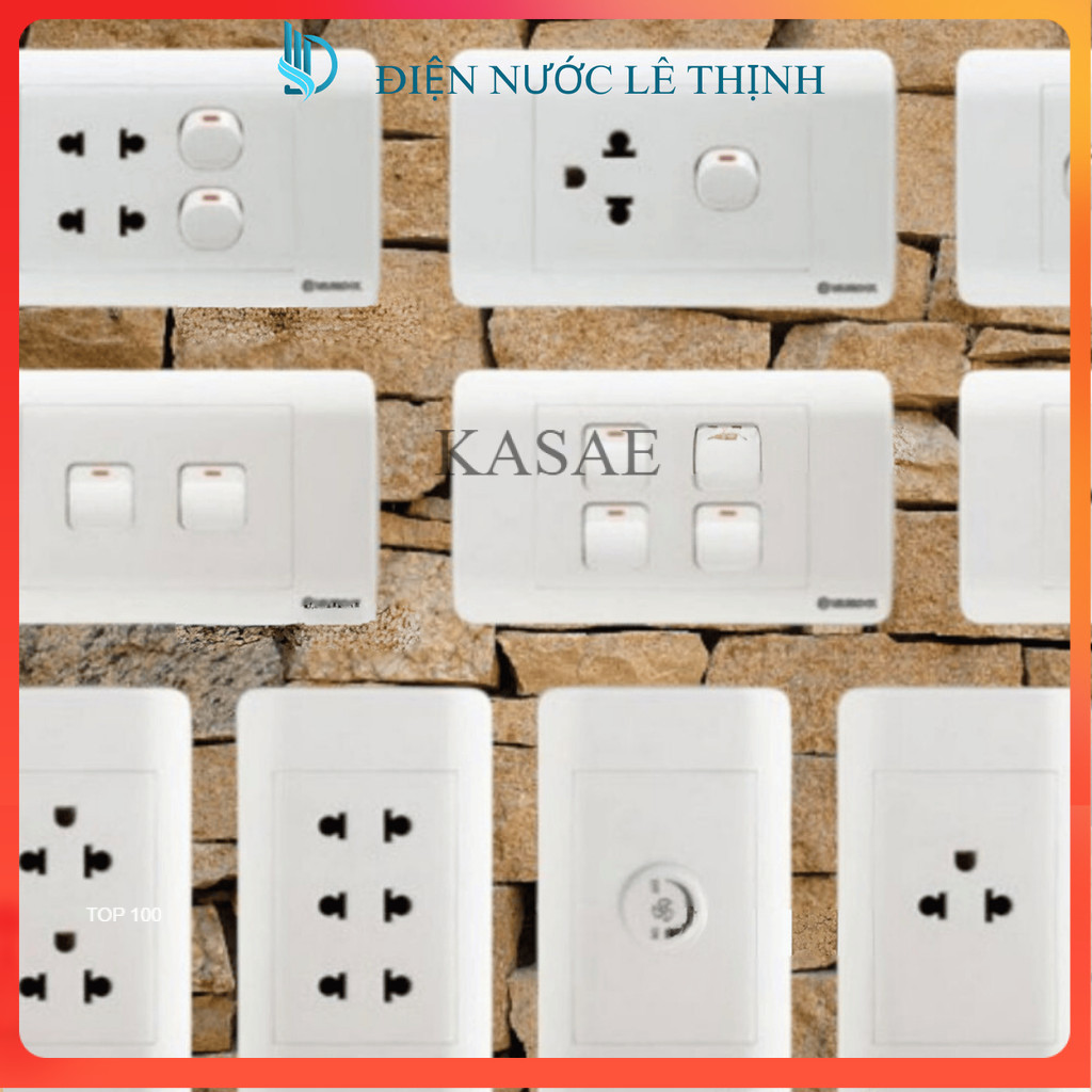 Ổ Cắm Điện Sino Âm Tường, Mặt Hại Công Tắc Ổ Cắm Điện Sino, Ổ Đôi Sino