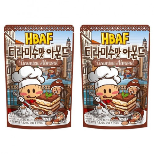 Hạnh nhân hương vị HBAF Tiramisu 120g [2 Gói]