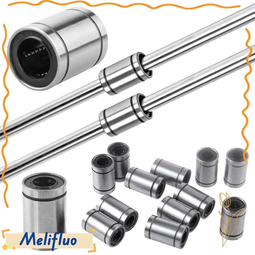 Thép ống lót MELIFLUO Mạ niken cho máy in Thanh trục LM3UU LM4UU LM5U LM6UU