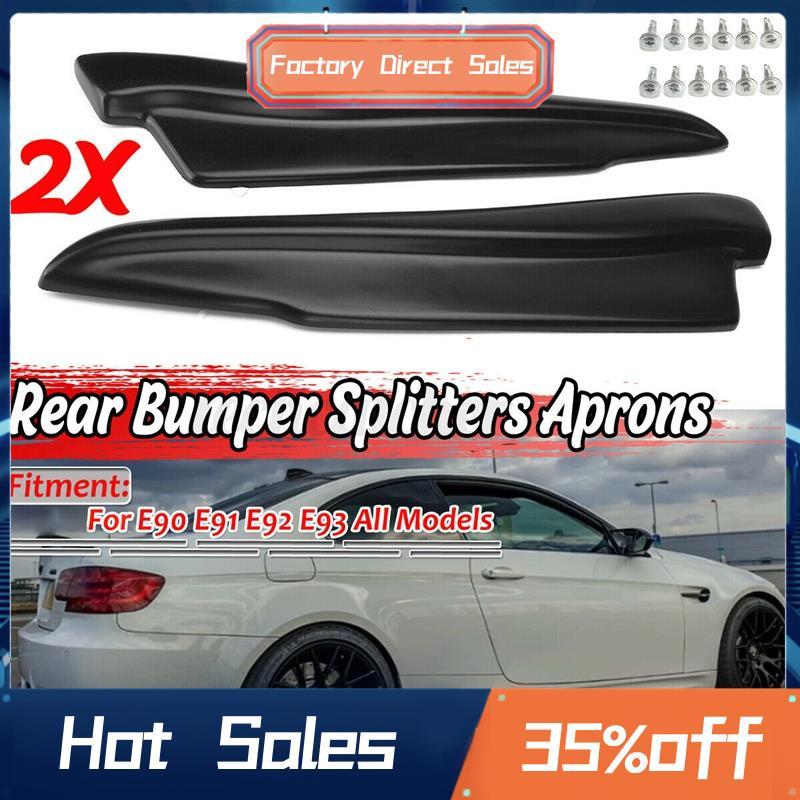 1 Cặp Tạp dề cản sau màu đen mờ Valance Lip cho E90 E91 E92 E93 M3