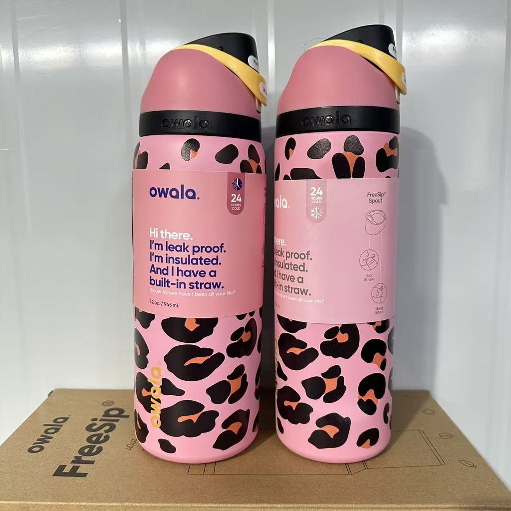 48 Syles of Free Spare Straw Túi xách Bàn chải Owala Thermos FreeSip Double Drinking Sport Straw Cup