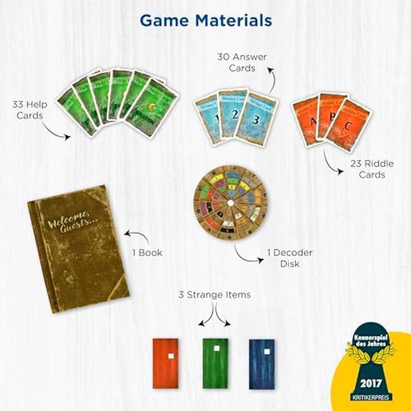 Exit: The Abandoned Cabin - Kennerspiel Des Jahres Winner, Card-Based Family Escape Room Game for 1-