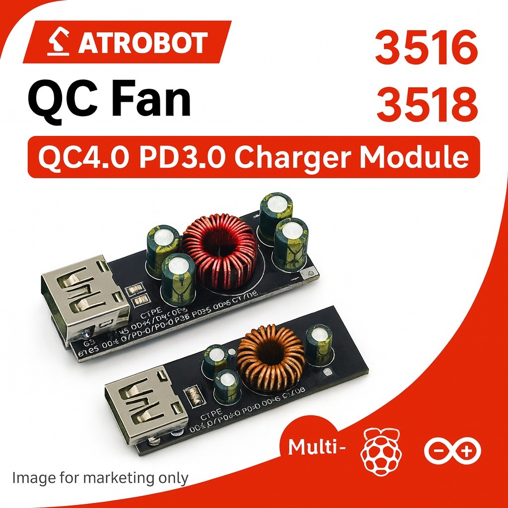QC4.0 PD3.0 USB Sạc Nhanh 3516 3518 Mô Đun Với PD3.0 PPS QC QC3.0 SCP FCP AFC 2.4A Đầu Vào 6-35v Đèn