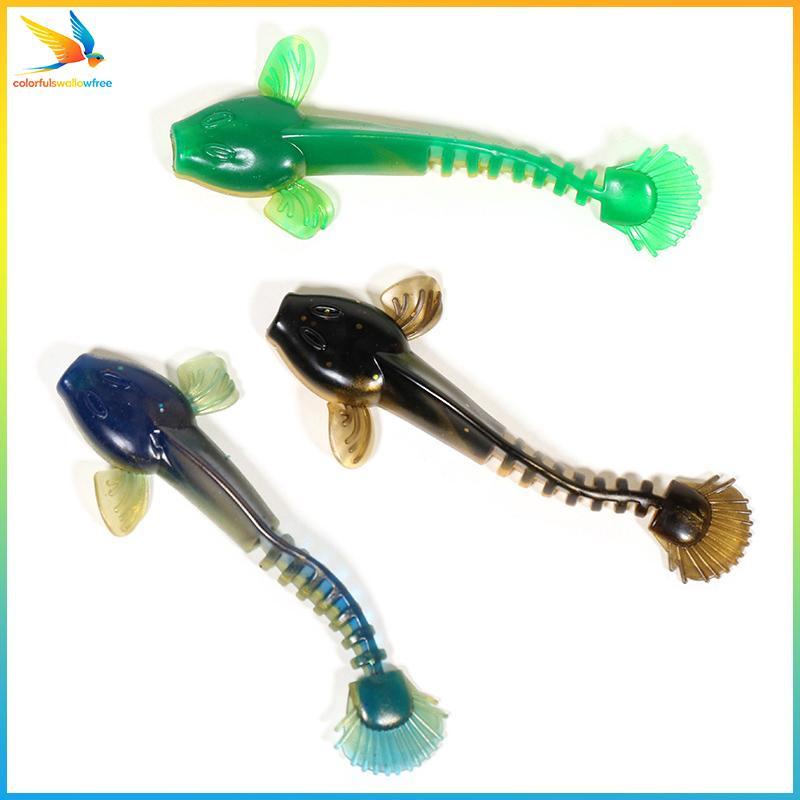 Đồ chơi câu cá màu sắc - Mồi cá mềm swim bait 2.5g 6.5cm và 5.3g 9cm