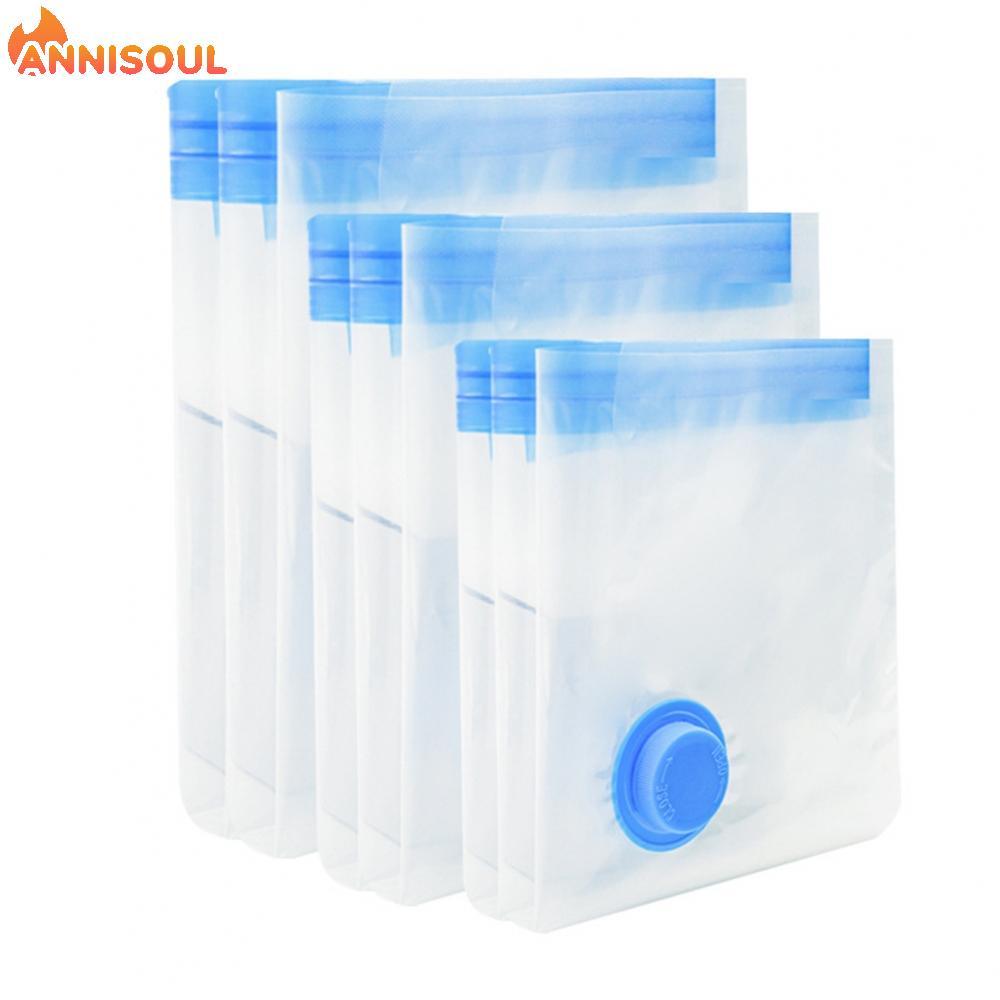[NISO]Vacuum Storage Bags for Clothes Bedding Set 4 Pack Fits 6 Pillows or 1 Queen Set