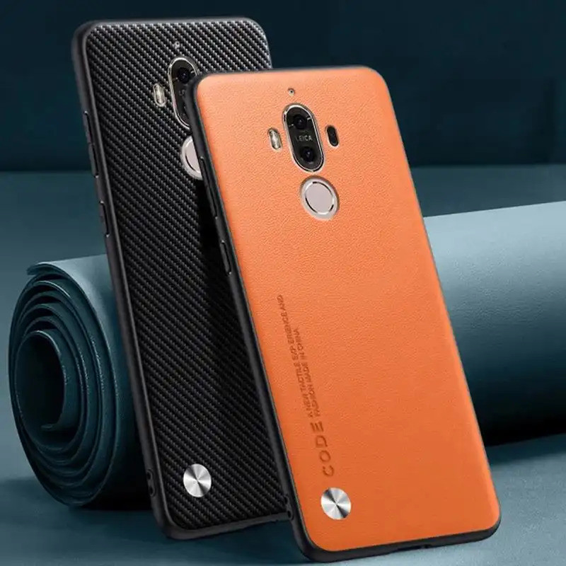 Ốp Da PU Sang Trọng Cho Huawei Mate 9 Ốp Lưng Silicon Mờ Chống Sốc Bảo Vệ Toàn Diện Ốp lưng Huawei M