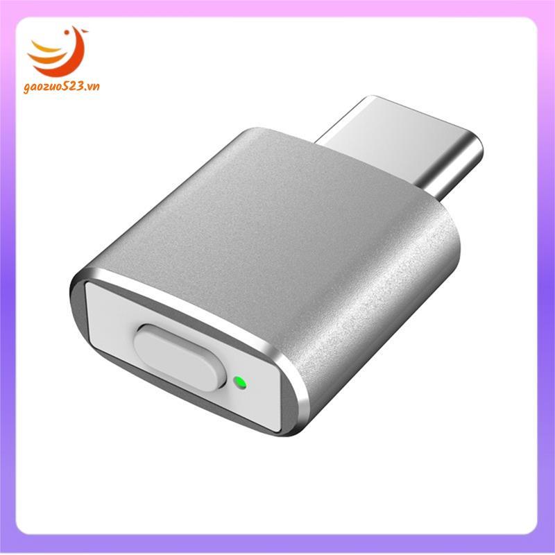 [gaozuo523.vn] Chuột Type C Mover Jiggler Chuột tự động không thể phát hiện Mover 3 chế độ Jiggle Th