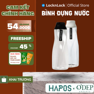 Bình đựng nước LocknLock Iceberg 700ml HAP559BLK (Màu Đen) chất liệu an toàn - HAPOS LOF