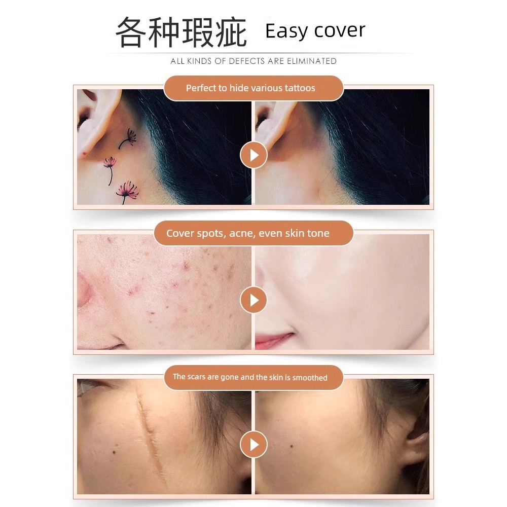 che khuyết the saem che khuyết điển luna Kem Che Khuyết Điểm Ống Vàng Nhỏ Nam Nữ Mạnh Mẽ Che Mặt Tàn